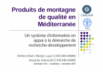 Produits de montagne de qualité en Méditerranée : un système d'information en appui à la démarche de recherche-développement