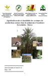 Agrobiodiversité et durabilité des systèmes de production oasiens dans la palmeraie d'Aoufouss : Errachidia - Maroc
