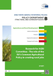 The role of the eu’s common agricultural policy in creating rural jobs