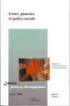 Cahiers genre et développement, n. 4 - 2003 - Genre, pouvoirs et justice sociale