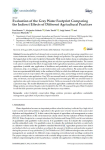 Evaluation of the grey water footprint comparing the indirect effects of different agricultural practices