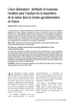 L'euro alimentaire : méthode et nouveaux résultats pour l’analyse de la répartition de la valeur dans la chaîne agroalimentaire en France