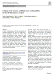 Linking food systems and landscape sustainability in the Mediterranean region