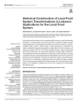 Historical construction of local food system transformations in Lebanon: implications for the local food system
