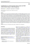 Complementary use of the ecosystem service concept and multi-criteria decision analysis in water management
