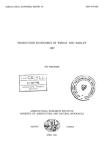 Production economics of wheat and barley 1987