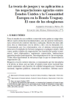 La teoría de juegos y su aplicación a las negociaciones agrarias entre Estados Unidos y la Comunidad Europea en la Ronda Uruguay. El caso de las oleaginosas