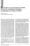L'évaluation micro-économique de la réforme de la PAC par un modèle bio-économique : une illustration sur la région de Toulouse