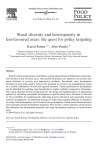 Rural diversity and heterogeneity in less-favoured areas: the quest for policy targeting