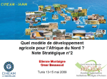Quel modèle de développement agricole pour l'Afrique du Nord ?