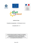 Evaluation du programme « Un fruit pour la récré »