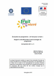 Evaluation du programme « Un fruit pour la récré » : rapport coût-efficacité et coût-avantages du programme