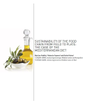 Sustainability of the food chain from field to plate: the case of the Mediterranean diet