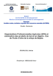 Organisations Professionnelles Agricoles (OPA) et valorisation des produits de terroir en Algérie