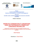 Modes de coordination et conventions dans les partenariats d'Enercoop Languedoc-Roussillon