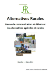 Alternatives rurales, n. 1 - Mars 2014