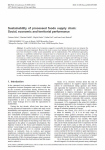 Sustainability of processed foods supply chain: social, economic and territorial performance