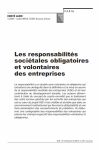 Les responsabilités sociétales obligatoires et volontaires des entreprises