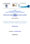 Adaptation de la politique de protection de l'eau à la spécificité des zones méditerranéennes françaises