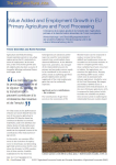 Value added and employment growth in EU primary agriculture and food processing