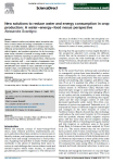 New solutions to reduce water and energy consumption in crop production: a water-energy-food nexus perspective