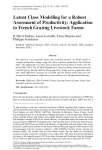 Latent class modelling for a robust assessment of productivity: application to French grazing livestock farms