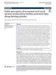 Public perception of ecosystem and social services produced by Sardinia extensive dairy sheep farming systems