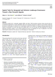 Spatial tools for integrated and inclusive landscape governance: toward a new research agenda