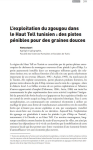 L'exploitation du zgougou dans le Haut Tell tunisien : des pistes pénibles pour des graines douces