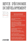 Revue d'économie du développement
