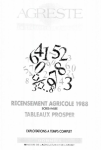 Recensement agricole 1988. Tableaux Prosper : exploitations à temps complet
