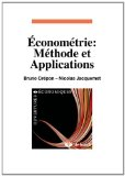 Econométrie : méthode et applications