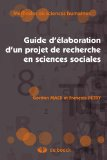 Guide d'élaboration d'un projet de recherche en sciences sociales