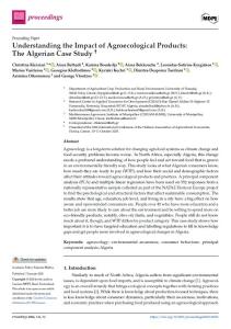 Understanding the impact of agroecological products: the Algerian case study