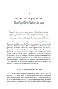 Towards new company models?