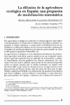 La difusión de la agricultura ecológica en España: una propuesta de modelización matemática