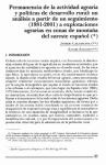 Permanencia de la actividad agraria y políticas de desarrollo rural: un análisis a partir de un seguimiento (1981-2001) a explotaciones agrarias en zonas de montaña del sureste español