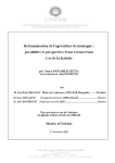 Redynamisation de l'agriculture de montagne : possibilités et perspectives d'une reconversion : cas de la Kabylie