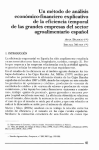 Un método de análisis económico-financiero explicativo de la eficiencia temporal de las grandes empresas del sector agroalimentario español