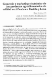 Comercio y marketing electrónico de los productos agroalimentarios de calidad certificada en Castilla y León