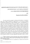 Responsabilité sociale et utilité sociale : les effets de l'accompagnement à la création d'entreprises