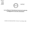 Les politiques d'ajustement structurel agricole au Maghreb et sécurité alimentaire