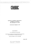 Nutrition et hygiène alimentaire : attitudes et croyances des ménagères en 1995