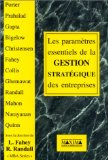 Les paramètres essentiels de la gestion stratégique des entreprises