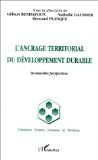 L'ancrage territorial du développement durable : de nouvelles perspectives