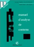 Manuel d'analyse de contenu