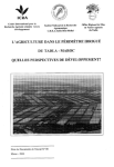 L'agriculture dans le périmètre irrigué du Tadla - Maroc. Quelles perspectives de développement ?