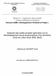 Impacts des petits projets agricoles sur le développement socio-économique d'un territoire