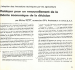 L'adoption des innovations par les agriculteurs : plaidoyer pour un renouvellement de la théorie économique de la décision