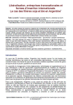 Libéralisation, entreprises transnationales et formes d'insertion internationale. Le cas des filières soja et blé en Argentine